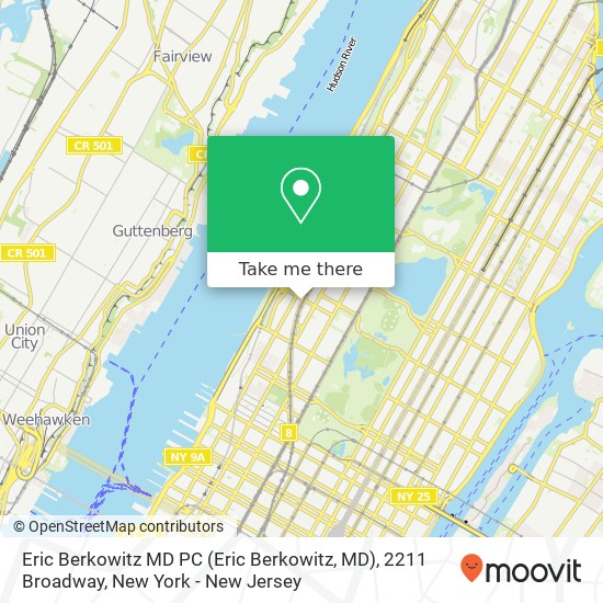 Eric Berkowitz MD PC (Eric Berkowitz, MD), 2211 Broadway map