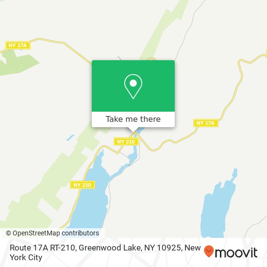 Route 17A RT-210, Greenwood Lake, NY 10925 map