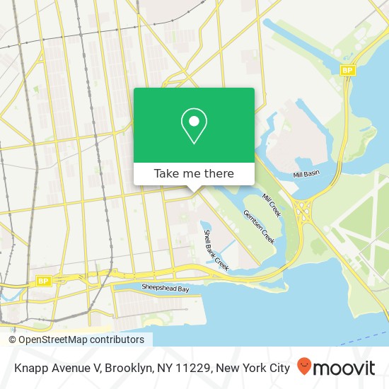 Knapp Avenue V, Brooklyn, NY 11229 map