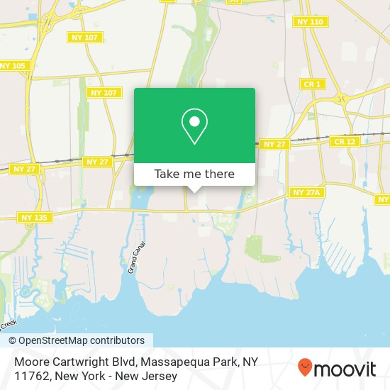 Mapa de Moore Cartwright Blvd, Massapequa Park, NY 11762