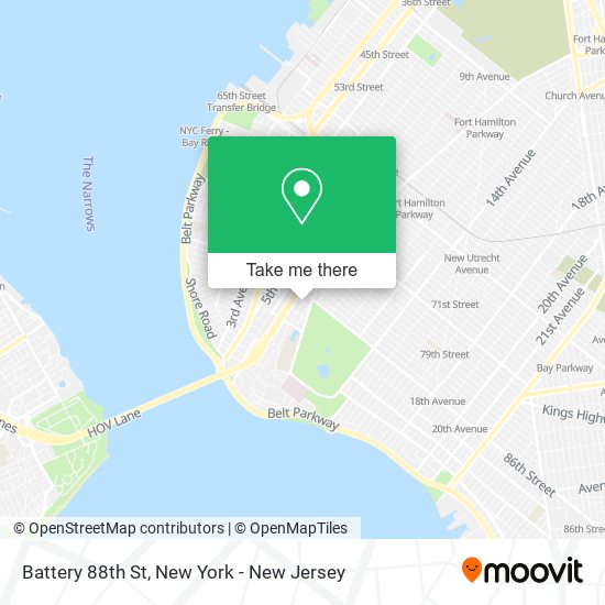 Battery 88th St map