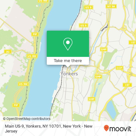 Main US-9, Yonkers, NY 10701 map