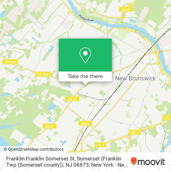 Franklin Franklin Somerset St, Somerset (Franklin Twp (Somerset county)), NJ 08873 map