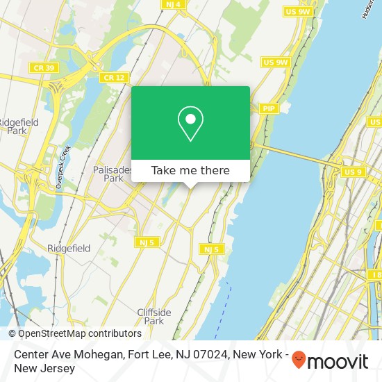Center Ave Mohegan, Fort Lee, NJ 07024 map