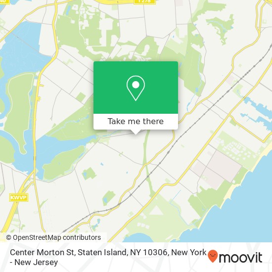 Mapa de Center Morton St, Staten Island, NY 10306