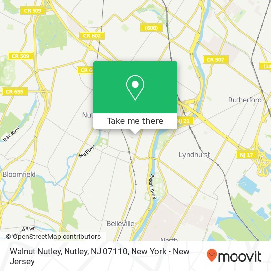 Walnut Nutley, Nutley, NJ 07110 map