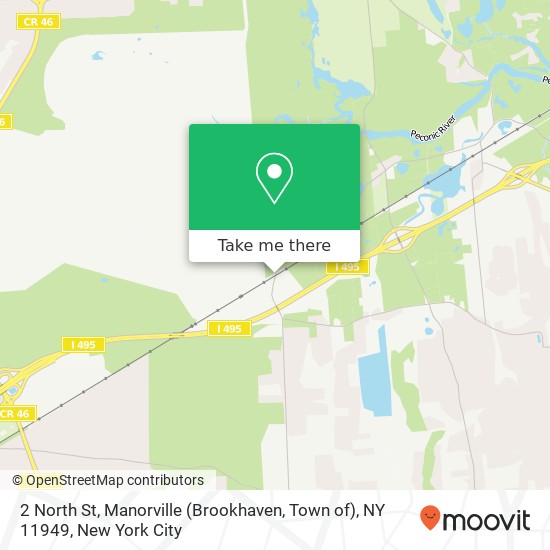 Mapa de 2 North St, Manorville (Brookhaven, Town of), NY 11949