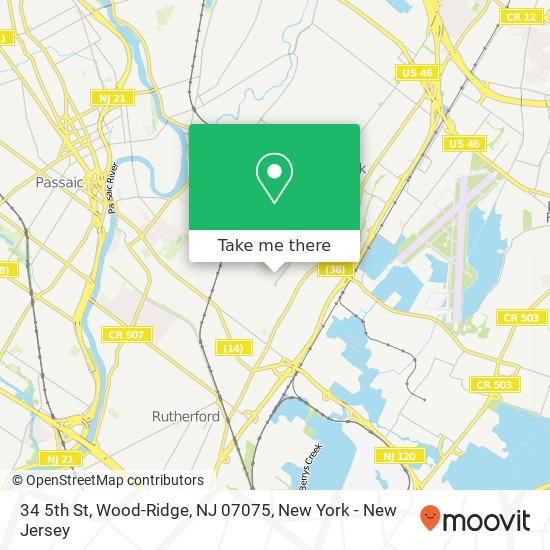 34 5th St, Wood-Ridge, NJ 07075 map