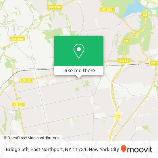 Mapa de Bridge 5th, East Northport, NY 11731