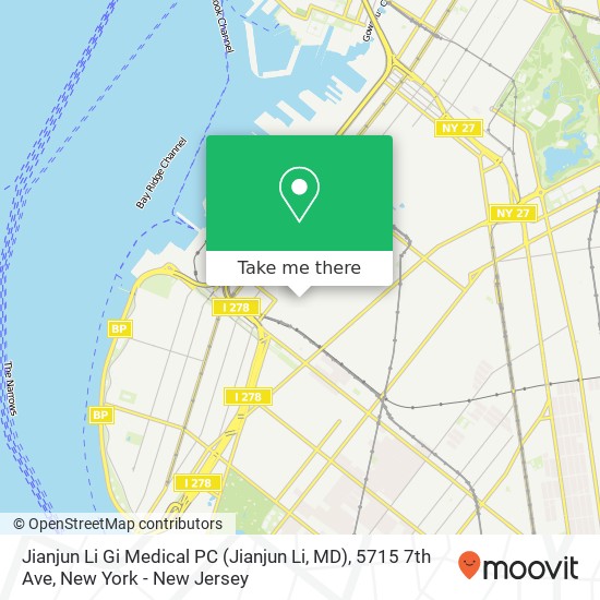 Mapa de Jianjun Li Gi Medical PC (Jianjun Li, MD), 5715 7th Ave