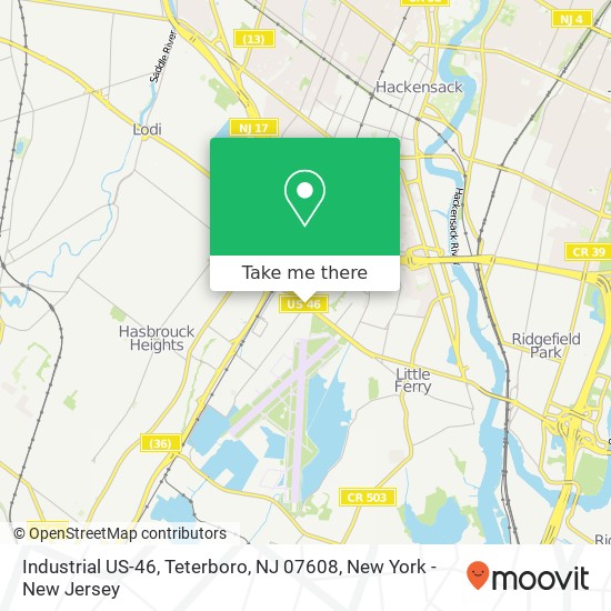 Industrial US-46, Teterboro, NJ 07608 map