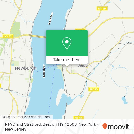 Mapa de RT-9D and Stratford, Beacon, NY 12508