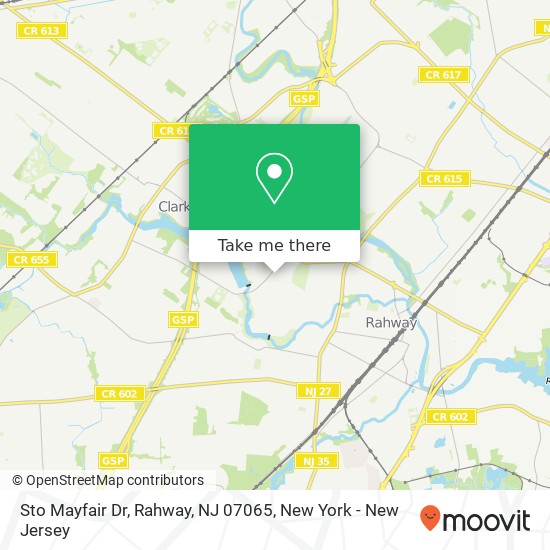 Mapa de Sto Mayfair Dr, Rahway, NJ 07065