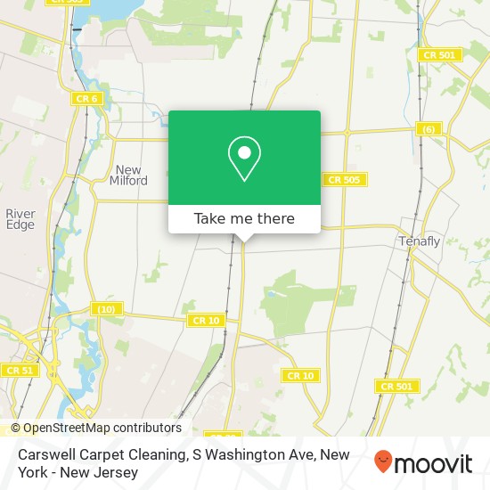 Mapa de Carswell Carpet Cleaning, S Washington Ave