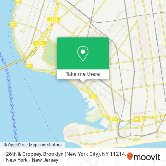 Mapa de 26th & Cropsey, Brooklyn (New York City), NY 11214