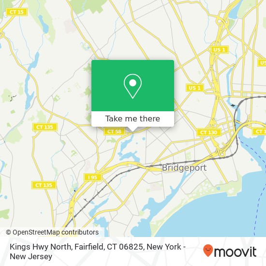 Mapa de Kings Hwy North, Fairfield, CT 06825