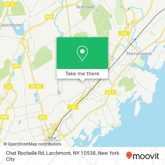 Mapa de Chat Rochelle Rd, Larchmont, NY 10538