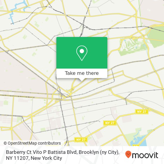 Mapa de Barberry Ct Vito P Battista Blvd, Brooklyn (ny City), NY 11207