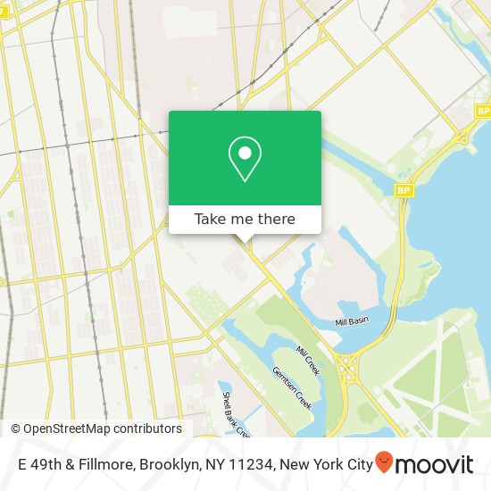 E 49th & Fillmore, Brooklyn, NY 11234 map