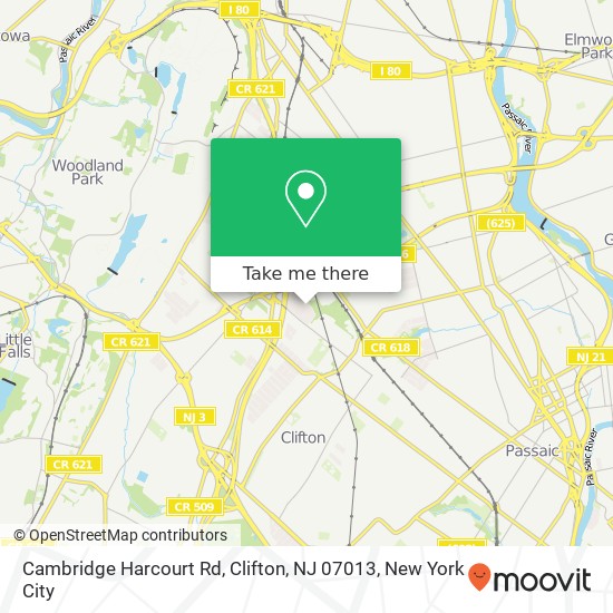 Cambridge Harcourt Rd, Clifton, NJ 07013 map