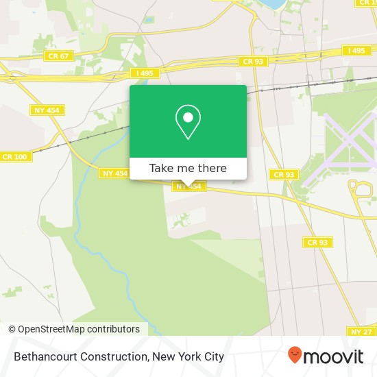 Mapa de Bethancourt Construction