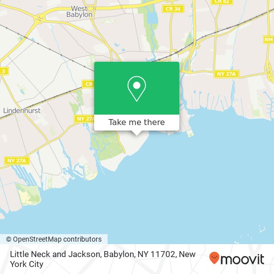 Mapa de Little Neck and Jackson, Babylon, NY 11702