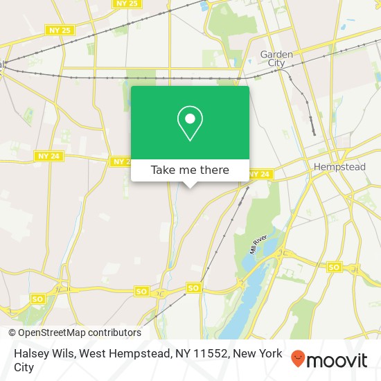 Mapa de Halsey Wils, West Hempstead, NY 11552
