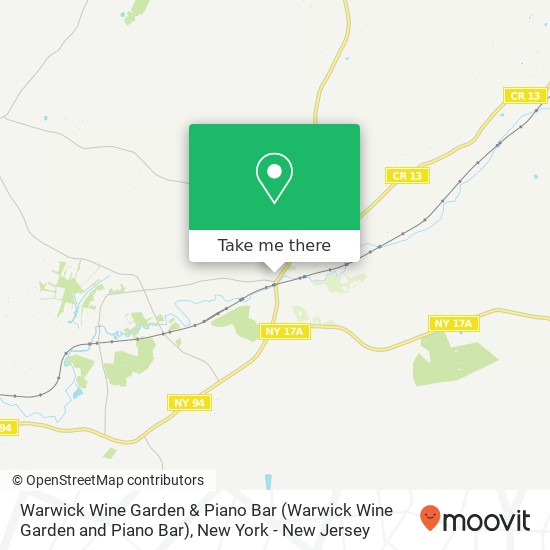 Warwick Wine Garden & Piano Bar map