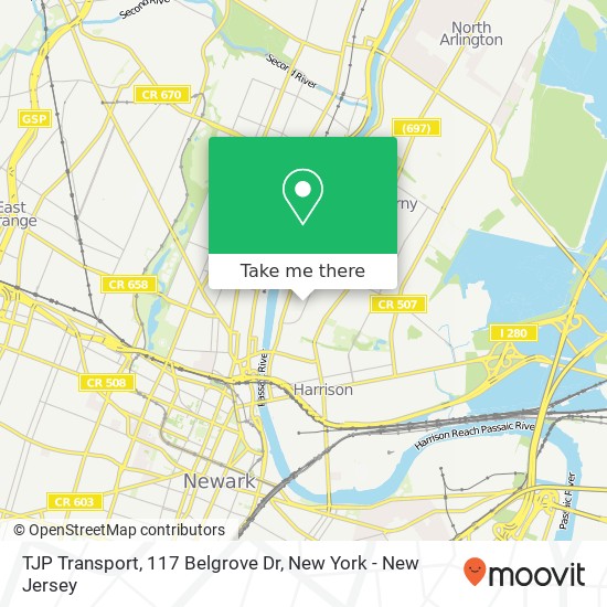 TJP Transport, 117 Belgrove Dr map