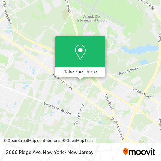 Mapa de 2666 Ridge Ave