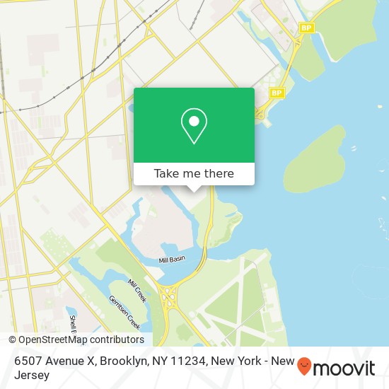 Mapa de 6507 Avenue X, Brooklyn, NY 11234
