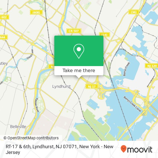 RT-17 & 6th, Lyndhurst, NJ 07071 map