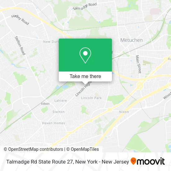 Talmadge Rd State Route 27 map