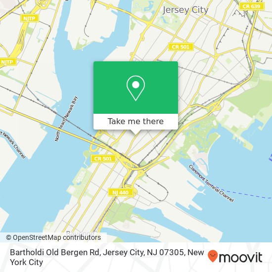 Bartholdi Old Bergen Rd, Jersey City, NJ 07305 map