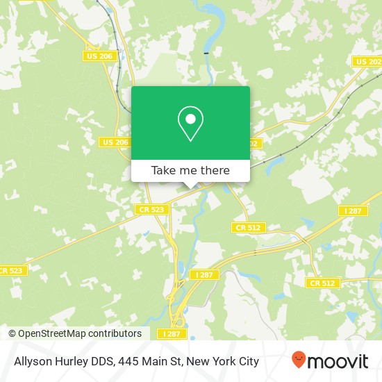 Mapa de Allyson Hurley DDS, 445 Main St