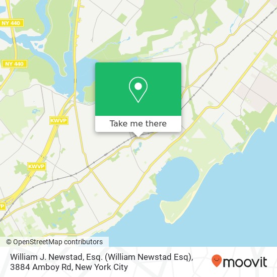 Mapa de William J. Newstad, Esq. (William Newstad Esq), 3884 Amboy Rd