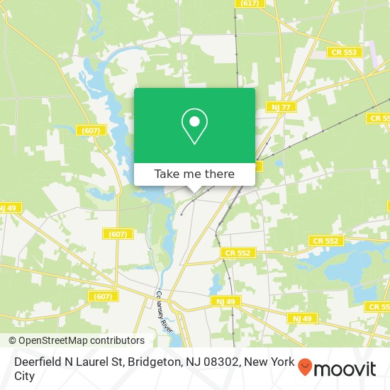 Deerfield N Laurel St, Bridgeton, NJ 08302 map
