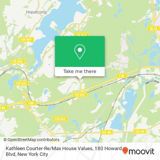 Mapa de Kathleen Courter-Re / Max House Values, 180 Howard Blvd