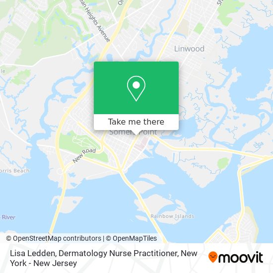 Lisa Ledden, Dermatology Nurse Practitioner map