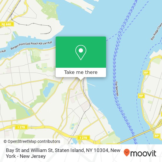 Mapa de Bay St and William St, Staten Island, NY 10304