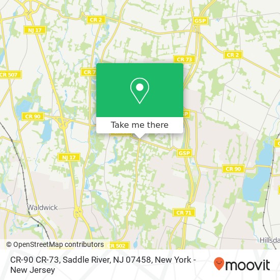 CR-90 CR-73, Saddle River, NJ 07458 map