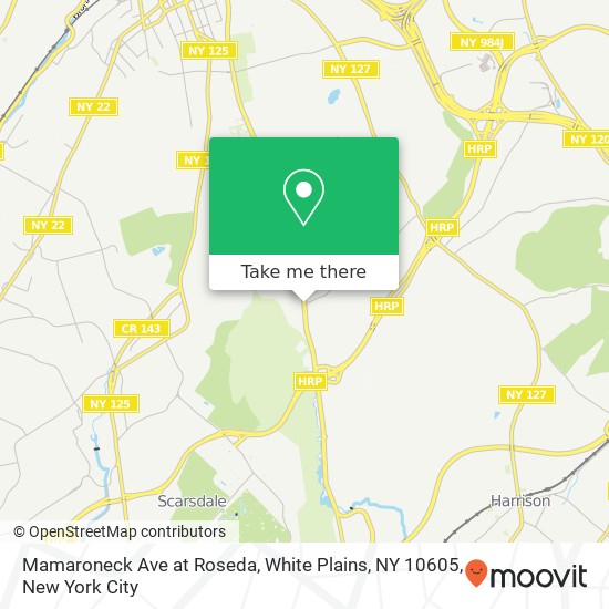 Mapa de Mamaroneck Ave at Roseda, White Plains, NY 10605