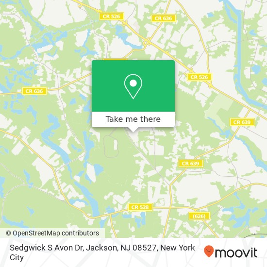 Sedgwick S Avon Dr, Jackson, NJ 08527 map