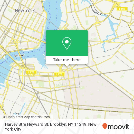 Harvey Stre Heyward St, Brooklyn, NY 11249 map