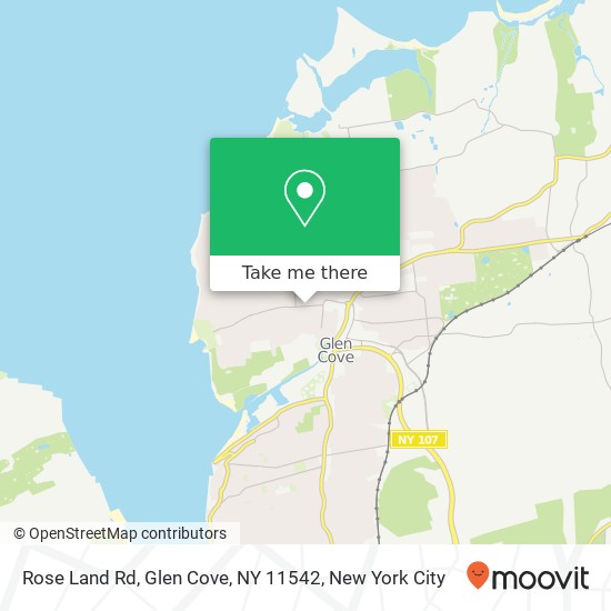 Rose Land Rd, Glen Cove, NY 11542 map