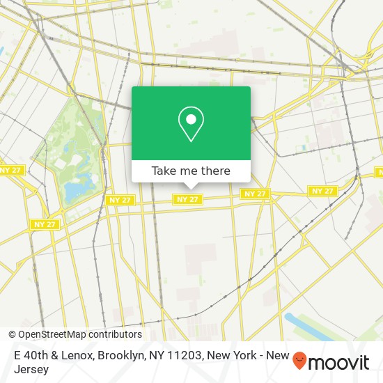 E 40th & Lenox, Brooklyn, NY 11203 map