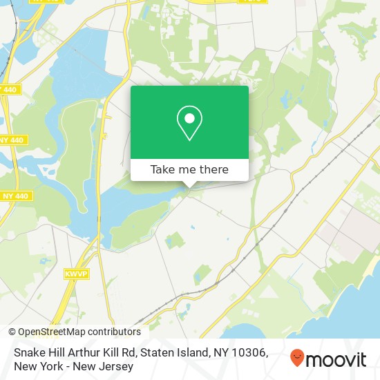 Snake Hill Arthur Kill Rd, Staten Island, NY 10306 map