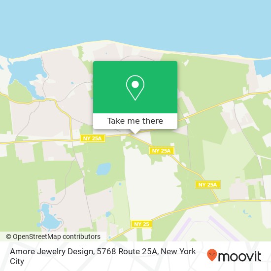 Mapa de Amore Jewelry Design, 5768 Route 25A