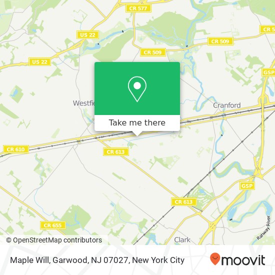 Mapa de Maple Will, Garwood, NJ 07027