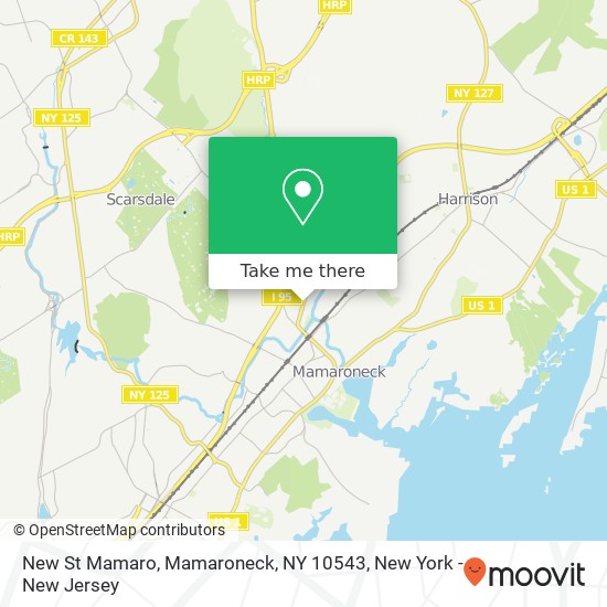 Mapa de New St Mamaro, Mamaroneck, NY 10543